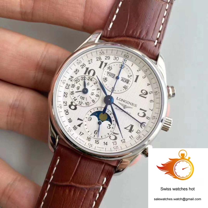 Longines Master Collection Moonphase Chronograph L2.673.4.78.3 JF Factory White Dial 3 Longines Master Collection Moonphase Chronograph L2.673.4.78.3 JF Factory White Dial 3