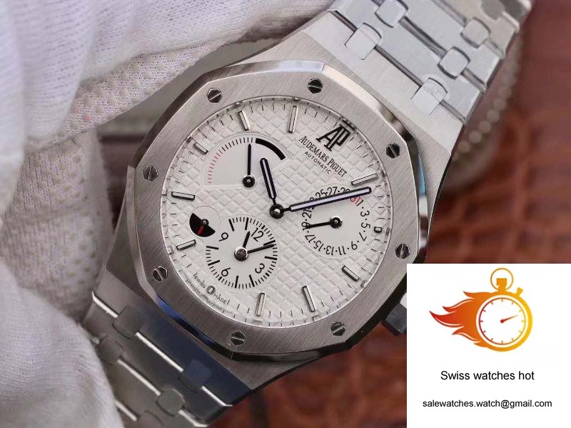 Audemars Piguet Royal Oak GMT 41MM 26120 White Dial TWA Factory 3 Audemars Piguet Royal Oak GMT 41MM 26120 White Dial TWA Factory 3