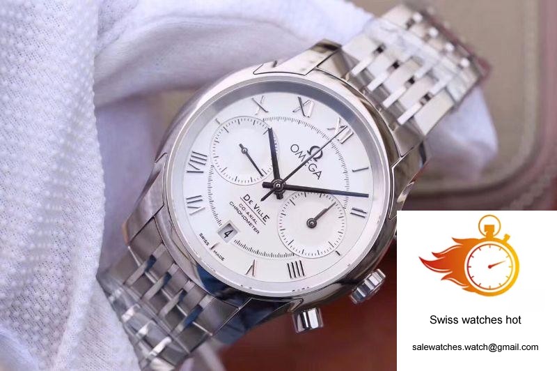 Omega De Ville Co-Axial Chronograph 42MM 431.10.42.51.02.001 OM Factory White Dial 3 Omega De Ville Co-Axial Chronograph 42MM 431.10.42.51.02.001 OM Factory White Dial 3