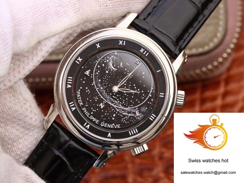 Patek Philippe Grand Complications Sky Moon Celestial 5102G Black Dial TW Factory 3 Patek Philippe Grand Complications Sky Moon Celestial 5102G Black Dial TW Factory 3