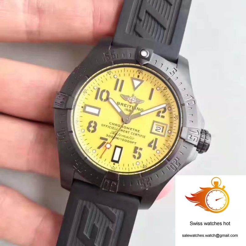Breitling Avenger II Seawolf V1731110 BD74 109W M20BASA.1 GF Factory Yellow Dial 3 Breitling Avenger II Seawolf V1731110 BD74 109W M20BASA.1 GF Factory Yellow Dial 3