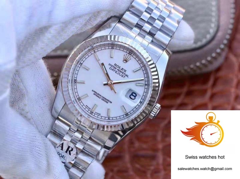 Rolex Datejust 116234 36mm AR Factory White Enamel Dial 3 Rolex Datejust 116234 36mm AR Factory White Enamel Dial 3