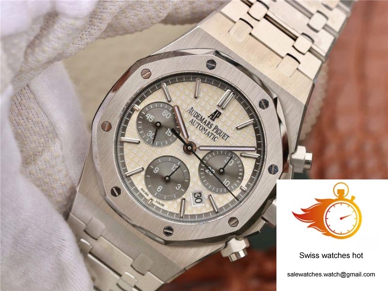 Audemars Piguet Royal Oak Chronograph 26331ST.OO.1220ST White Dial OM Factory 3 Audemars Piguet Royal Oak Chronograph 26331ST.OO.1220ST White Dial OM Factory 3