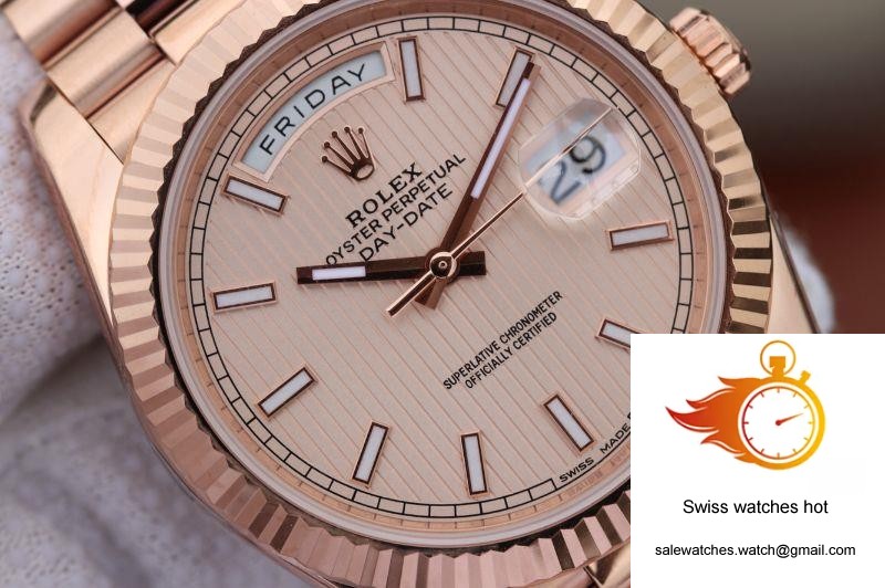 Rolex Day Date II 228235 40mm EW Factory Rosegold Dial 3 Rolex Day Date II 228235 40mm EW Factory Rosegold Dial 3
