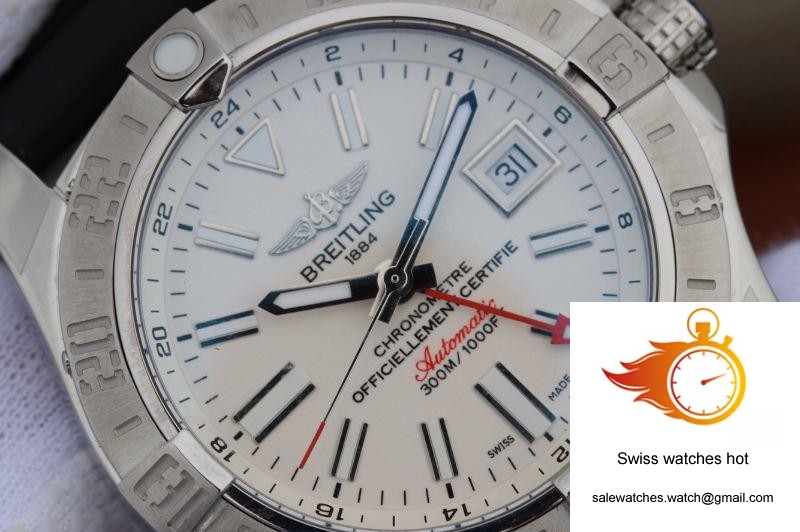 Breitling Avenger II GMT A3239011/G778/153S GF Factory White Dial 3 Breitling Avenger II GMT A3239011/G778/153S GF Factory White Dial 3