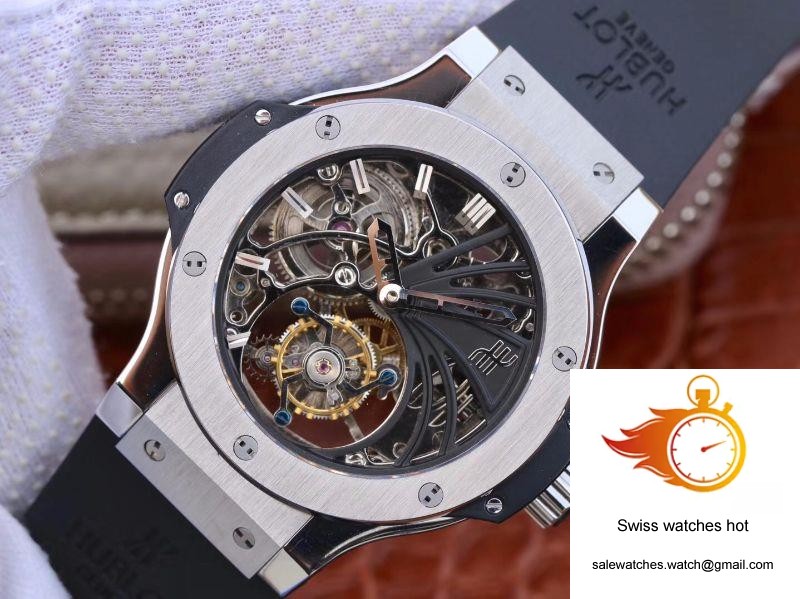 Hublot Big Bang Hollow Tourbillon Stainless Steel Case Skeleton Dial 3 Hublot Big Bang Hollow Tourbillon Stainless Steel Case Skeleton Dial 3