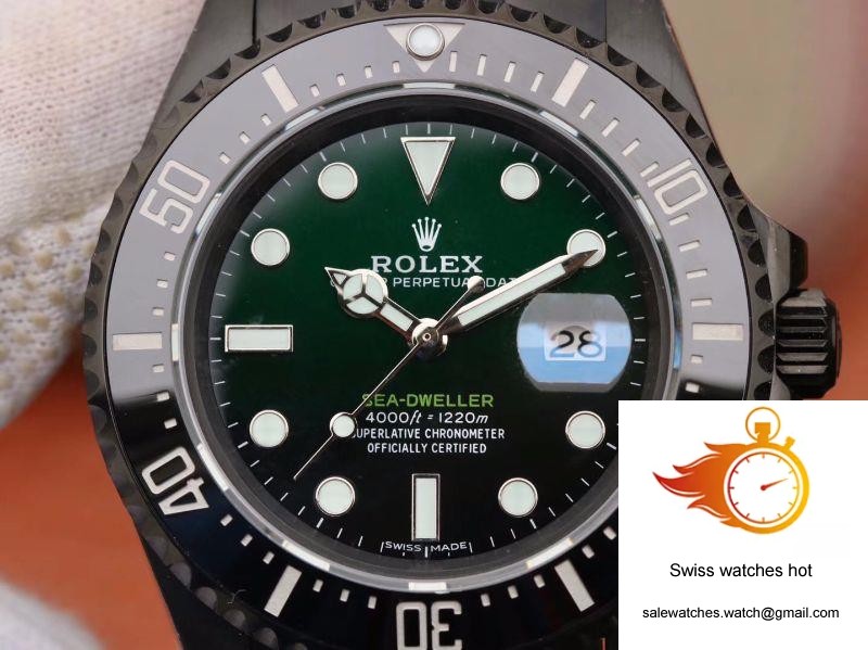 Rolex Sea-Dweller Deepsea 11666001 V2 Green Gradual Black Dial 3 Rolex Sea-Dweller Deepsea 11666001 V2 Green Gradual Black Dial 3