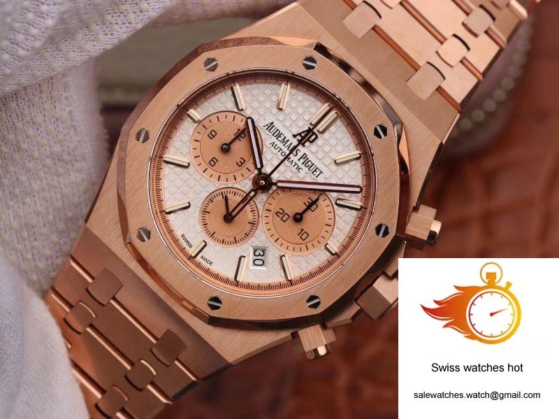 Audemars Piguet Royal Oak Chronograph 26315OR.OO.1256OR.01 OM Factory White Dial 3 Audemars Piguet Royal Oak Chronograph 26315OR.OO.1256OR.01 OM Factory White Dial 3