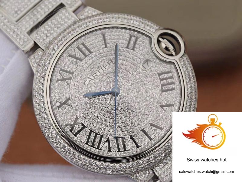 Ballon Bleu De Cartier WE9009Z3 42mm TW Factory Silver Diamond Dial 3 Ballon Bleu De Cartier WE9009Z3 42mm TW Factory Silver Diamond Dial 3