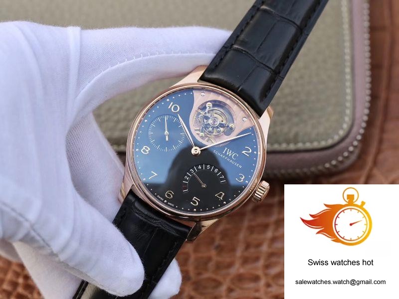 ZF Factory IWC Portuguese Tourbillon IW504210 18K Rose Gold Black Dial 3 ZF Factory IWC Portuguese Tourbillon IW504210 18K Rose Gold Black Dial 3