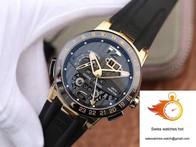 Ulysse Nardin El Toro 322-00-3 18K Yellow Gold Black Dial 3 Ulysse Nardin El Toro 322-00-3 18K Yellow Gold Black Dial 3
