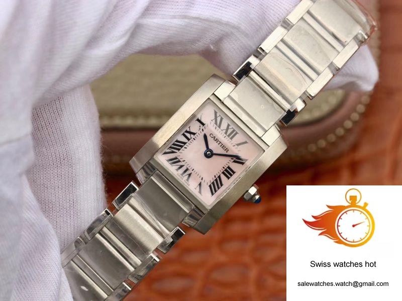 Cartier Tank Francaise Ladies W51028Q3 Pink Dial 3 Cartier Tank Francaise Ladies W51028Q3 Pink Dial 3