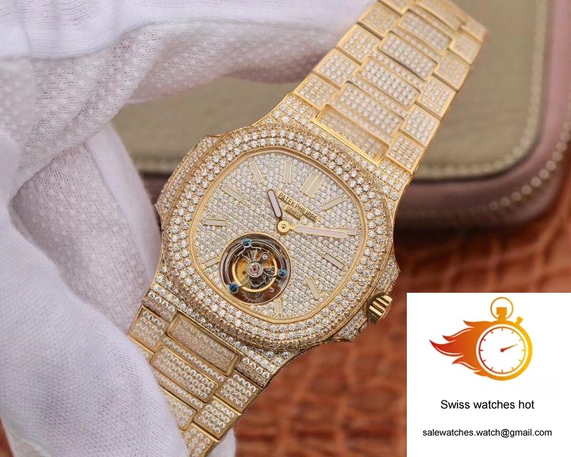 Patek Philippe Nautilus Jumbo 5711 Tourbillon R8 Factory 18K Yellow Gold Diamond Dial 3 Patek Philippe Nautilus Jumbo 5711 Tourbillon R8 Factory 18K Yellow Gold Diamond Dial 3