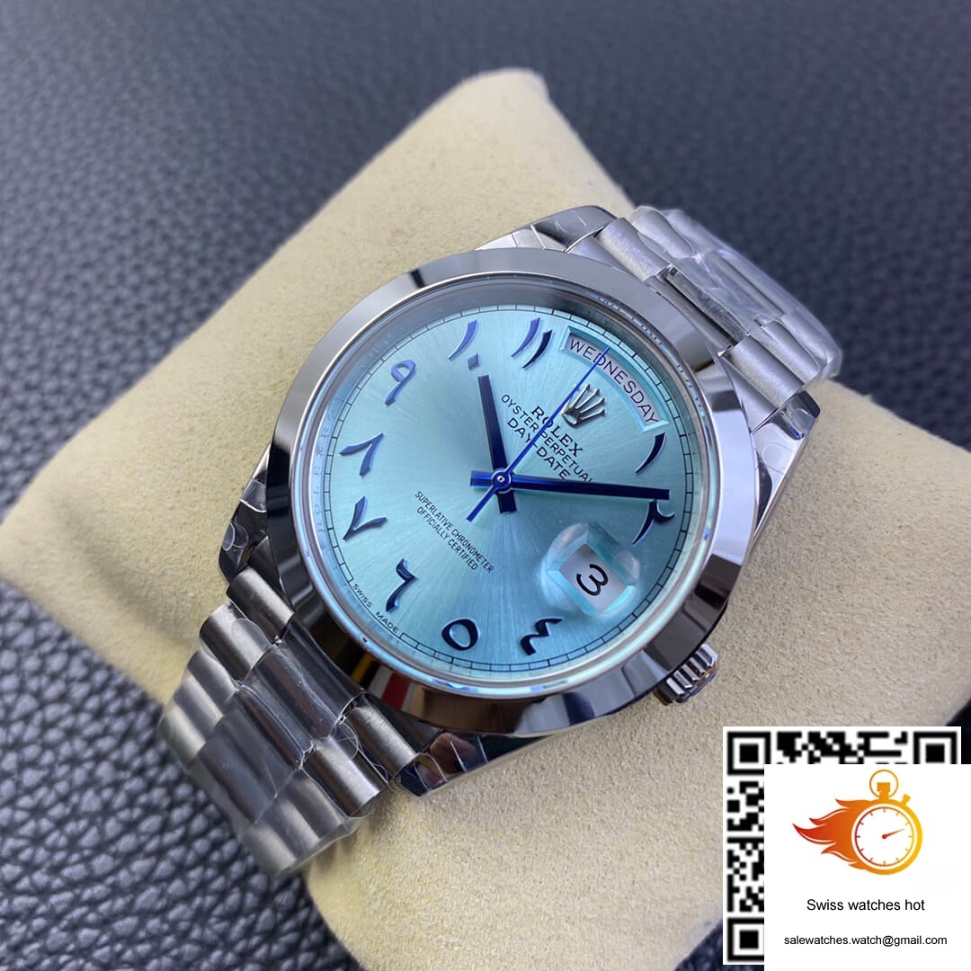 Rolex Day Date BP Factory Middle East Customization Stainless Steel Ice Blue Dial 3 Rolex Day Date BP Factory Middle East Customization Stainless Steel Ice Blue Dial 3