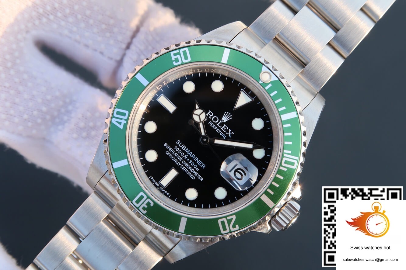 Rolex Submariner 16610LV-93250 JF Factory Green Bezel 3 Rolex Submariner 16610LV-93250 JF Factory Green Bezel 3