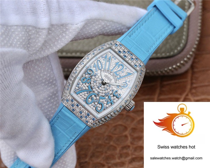 Franck Muller Ladies Collection V 32 SC AT FO D CD BL ABF Factory Diamond-set Bezel 3 Franck Muller Ladies Collection V 32 SC AT FO D CD BL ABF Factory Diamond-set Bezel 3