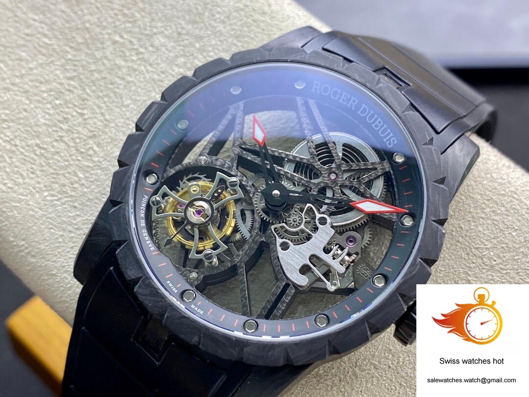 Roger Dubuis Excalibur DBEX0577 BBR Factory Tourbillon Carbon Fiber Case 3 Roger Dubuis Excalibur DBEX0577 BBR Factory Tourbillon Carbon Fiber Case 3