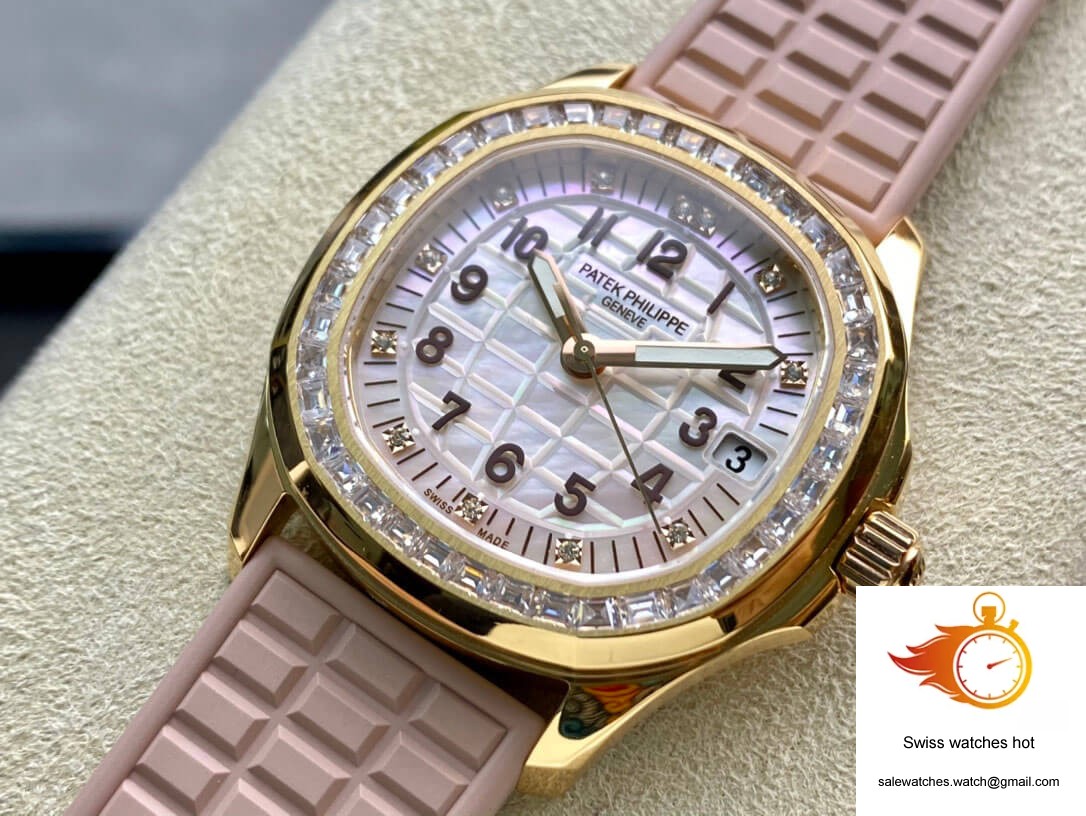 Patek Philippe Aquanaut Quartz Ladies PPF Factory Mother Of Pearl Dial 3 Patek Philippe Aquanaut Quartz Ladies PPF Factory Mother Of Pearl Dial 3