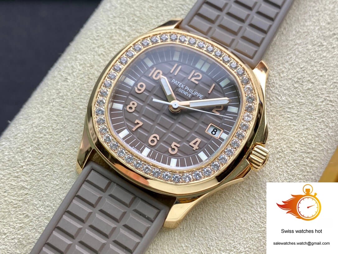 Patek Philippe Aquanaut Quartz Ladies 5067A PPF Factory Rose Gold Diamond-set Bezel 3 Patek Philippe Aquanaut Quartz Ladies 5067A PPF Factory Rose Gold Diamond-set Bezel 3
