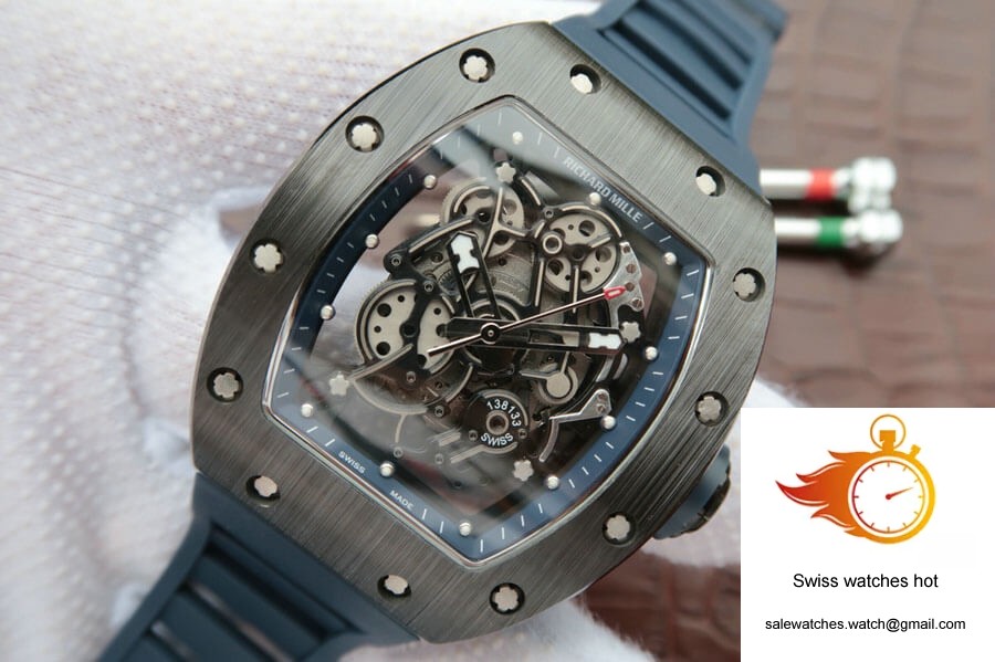 Richard Mille RM055 KV Factory Dark Blue Rubber Strap 3 Richard Mille RM055 KV Factory Dark Blue Rubber Strap 3