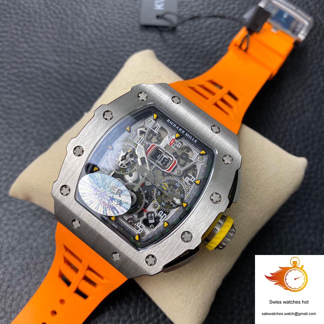 Richard Mille RM11-03 KV Factory Orange Rubber Strap 3 Richard Mille RM11-03 KV Factory Orange Rubber Strap 3