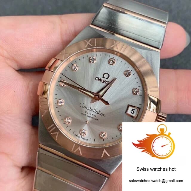 Omega Constellation 123.20.38.21.52.001 VS Factory Diamond-set Dial 3 Omega Constellation 123.20.38.21.52.001 VS Factory Diamond-set Dial 3