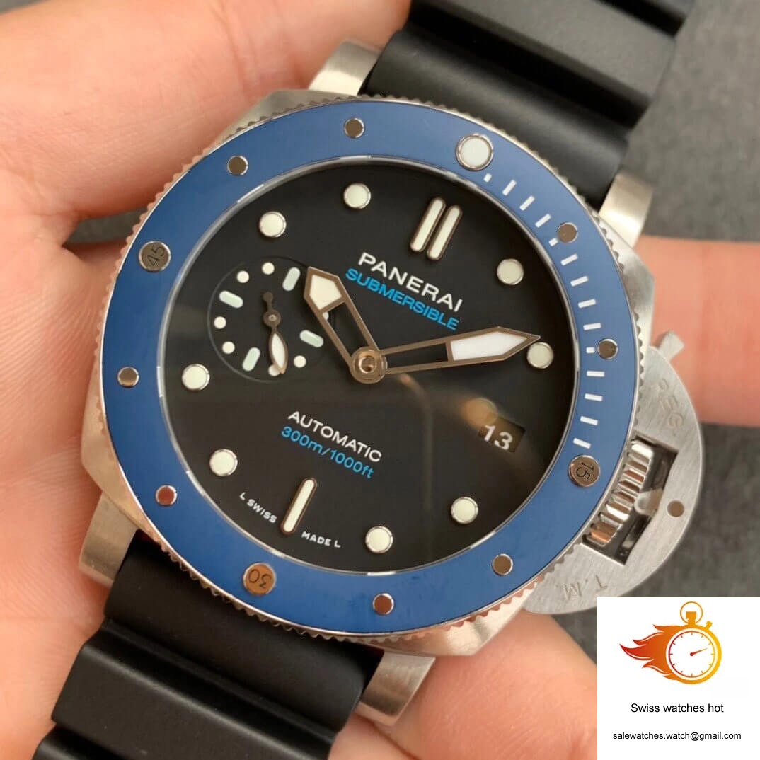 Panerai Submersible PAM01209 VS Factory Blue Bezel 3 Panerai Submersible PAM01209 VS Factory Blue Bezel 3