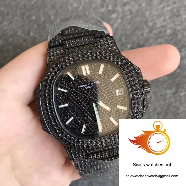 Patek Philippe Nautilus 5719/10G-010 PPF Factory Full Diamond Black Dial 3 Patek Philippe Nautilus 5719/10G-010 PPF Factory Full Diamond Black Dial 3