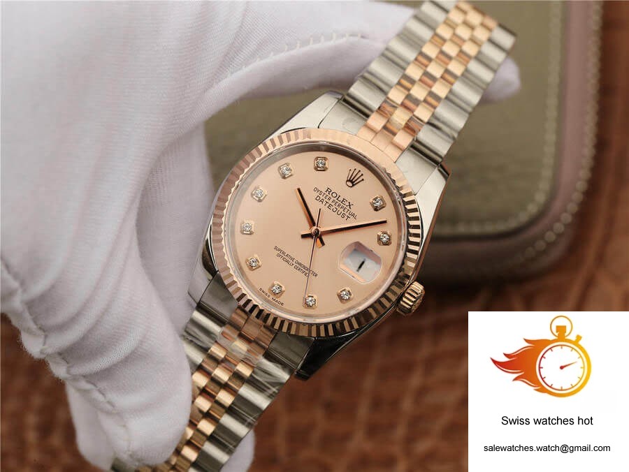 Rolex Datejust 116231 36MM GM Factory Diamond-set Pink Dial 3 Rolex Datejust 116231 36MM GM Factory Diamond-set Pink Dial 3