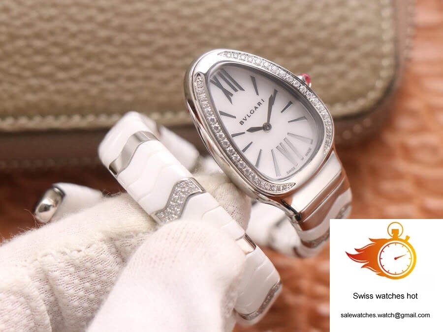 Bvlgari Serpenti BV Factory Stainless Steel Diamond Case 3 Bvlgari Serpenti BV Factory Stainless Steel Diamond Case 3