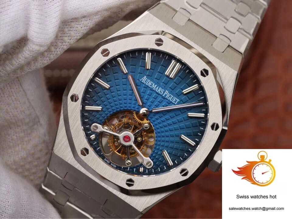 Audemars Piguet Royal Oak Tourbillon 26522TI.OO.1220TI.01 JF Factory Smoky Blue Dial 3 Audemars Piguet Royal Oak Tourbillon 26522TI.OO.1220TI.01 JF Factory Smoky Blue Dial 3