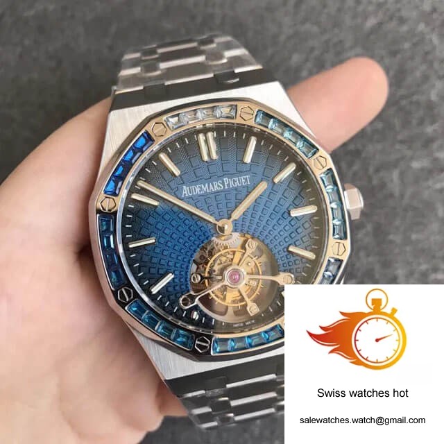 Audemars Piguet Royal Oak Tourbillon 26521PT.YY.1220PT.01 R8 Factory Smoky Blue Dial 3 Audemars Piguet Royal Oak Tourbillon 26521PT.YY.1220PT.01 R8 Factory Smoky Blue Dial 3