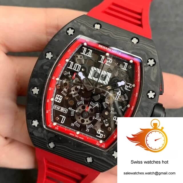 Richard Mille RM-011 KV Factory V2 Forged Carbon Case Rubber Strap 3 Richard Mille RM-011 KV Factory V2 Forged Carbon Case Rubber Strap 3