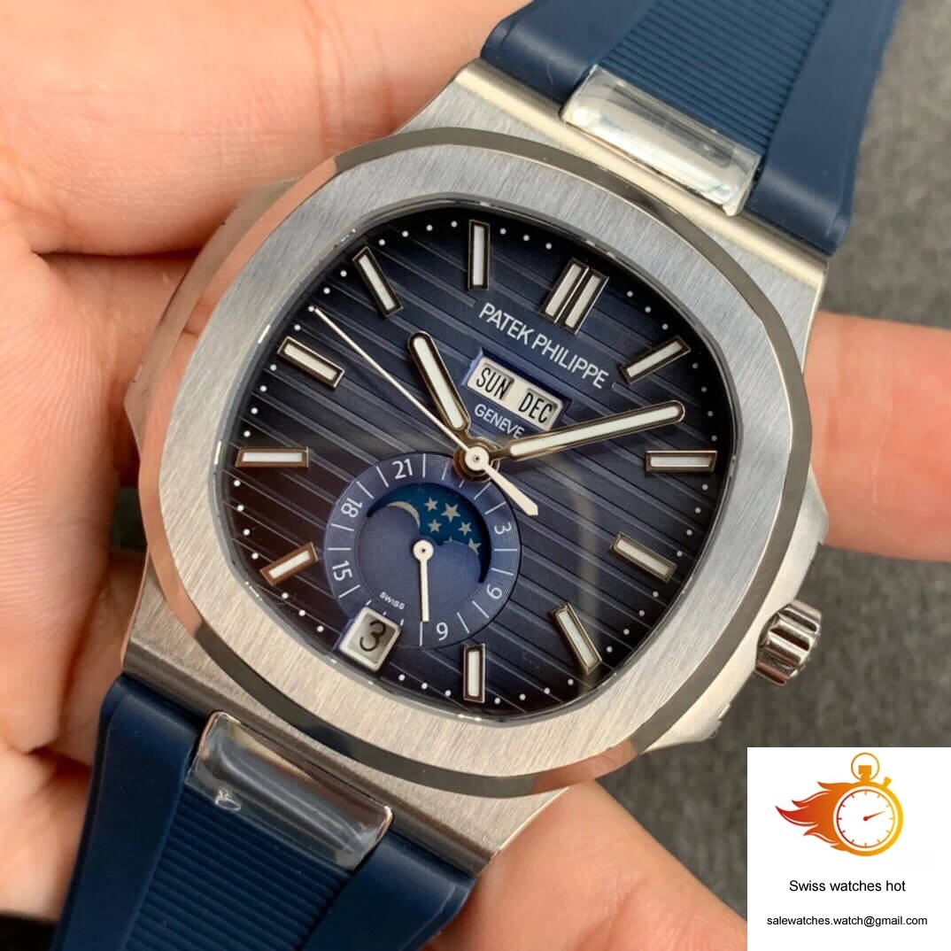 Patek Philippe Nautilus 5726 Moonphase GR Factory V2 Blue Dial 3 Patek Philippe Nautilus 5726 Moonphase GR Factory V2 Blue Dial 3