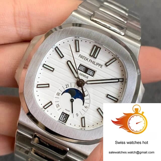 Patek Philippe Nautilus 5726/1A-010 Moonphase GR Factory Stainless Steel Strap 3 Patek Philippe Nautilus 5726/1A-010 Moonphase GR Factory Stainless Steel Strap 3