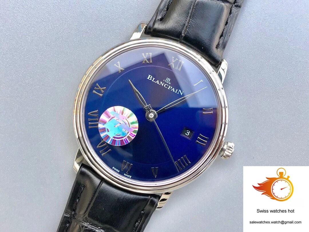 Blancpain Villeret 6551-1127-55B ZF Factory Blue Dial 3 Blancpain Villeret 6551-1127-55B ZF Factory Blue Dial 3