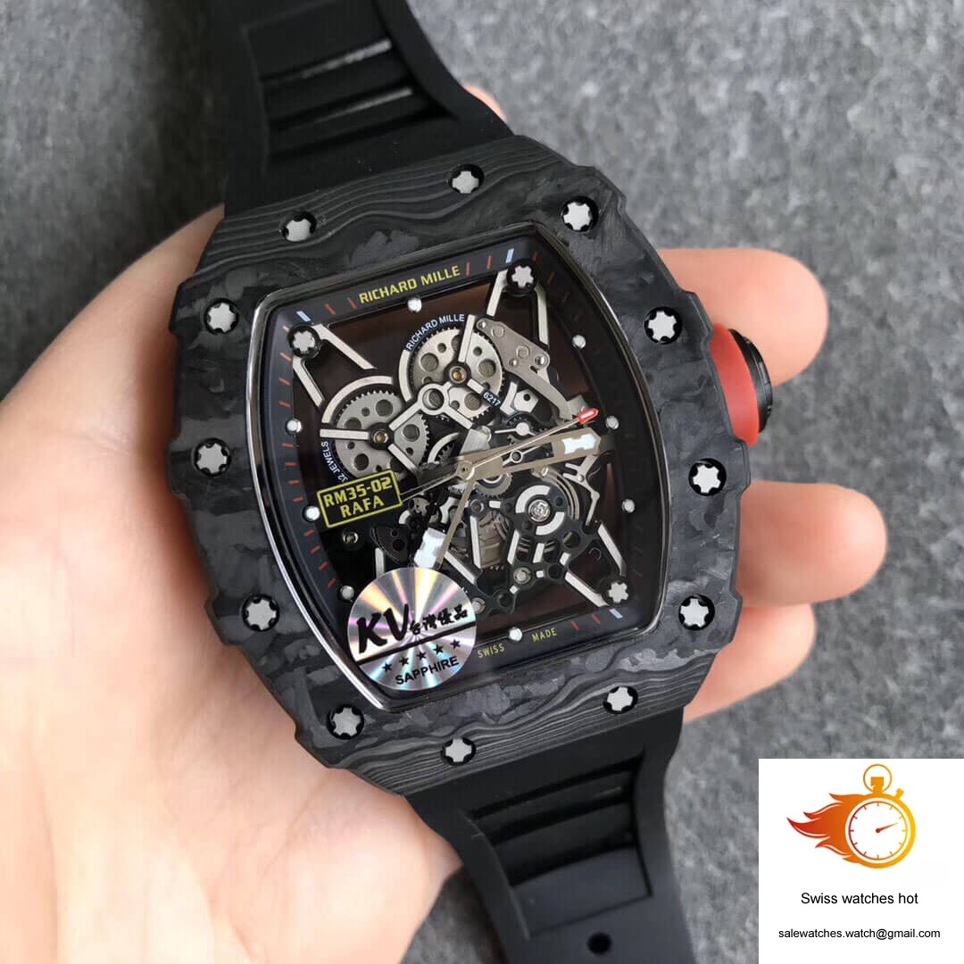 Richard Mille RM35-02 KV Factory V3 Carbon Fiber Black Strap 3 Richard Mille RM35-02 KV Factory V3 Carbon Fiber Black Strap 3