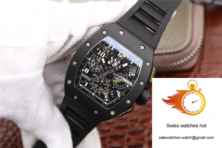 Richard Mille RM-011 KV Factory Carbon Fiber Black Strap 3 Richard Mille RM-011 KV Factory Carbon Fiber Black Strap 3