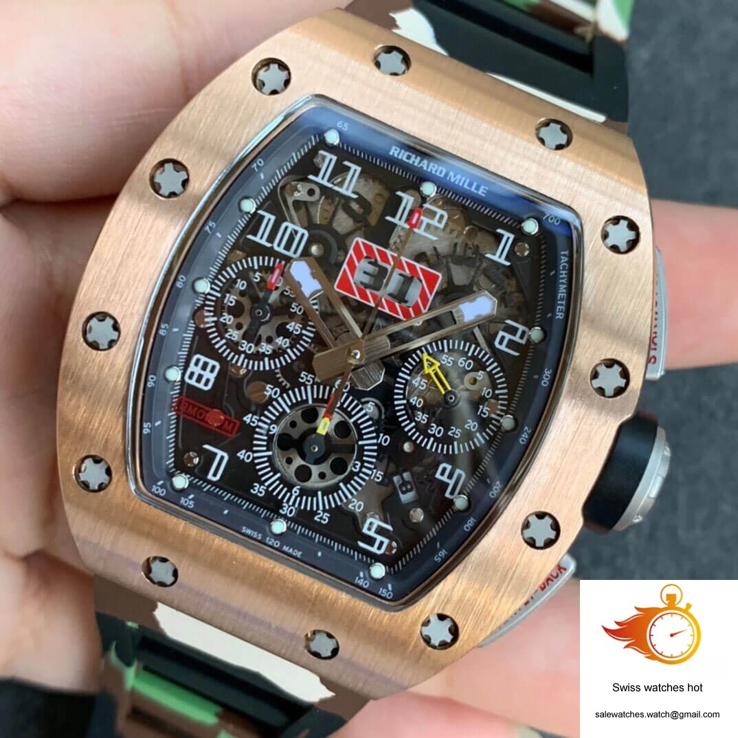 Richard Mille RM11 KV Factory Rose Gold Camouflage Strap 3 Richard Mille RM11 KV Factory Rose Gold Camouflage Strap 3