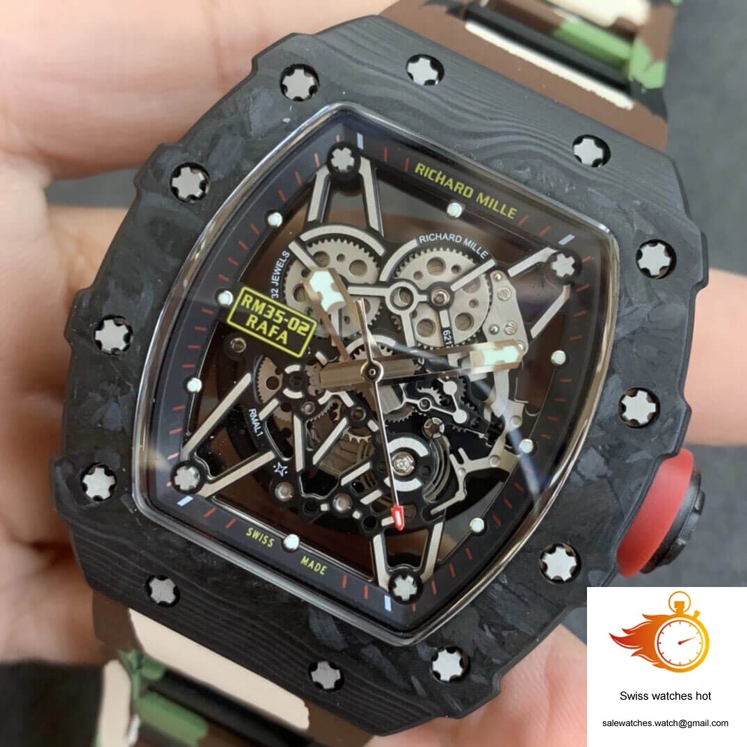 Richard Mille RM35-02 KV Factory V3 Carbon Fiber Camouflage Strap 3 Richard Mille RM35-02 KV Factory V3 Carbon Fiber Camouflage Strap 3