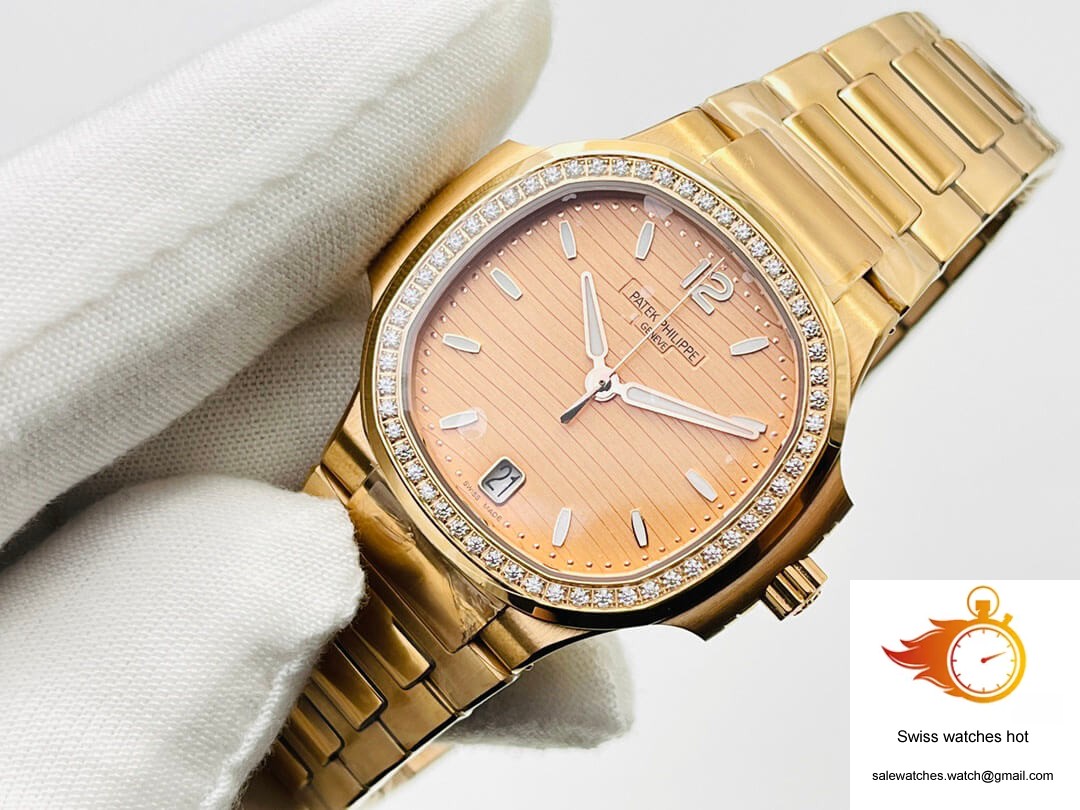 Patek Philippe Nautilus Ladies 7118/1200R-010 3K Factory Gold Dial 3 Patek Philippe Nautilus Ladies 7118/1200R-010 3K Factory Gold Dial 3