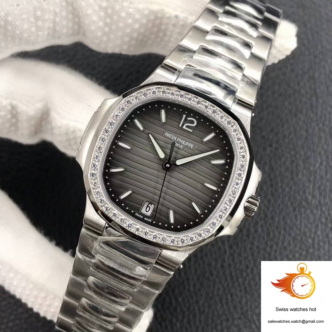 Patek Philippe Nautilus Ladies 7118-1200A-011 PF Factory Gray Black Gradient Dial 3 Patek Philippe Nautilus Ladies 7118-1200A-011 PF Factory Gray Black Gradient Dial 3