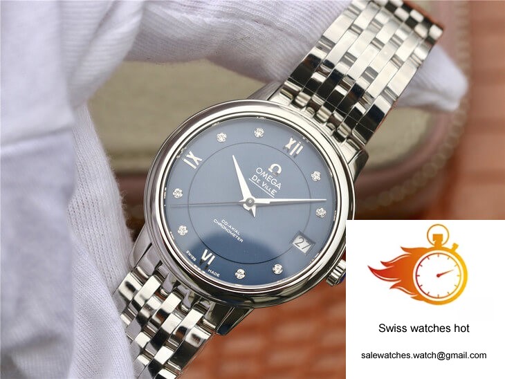 Omega De Ville 424.10.33.20.53.001 MKS Factory Diamond Blue Dial 3 Omega De Ville 424.10.33.20.53.001 MKS Factory Diamond Blue Dial 3