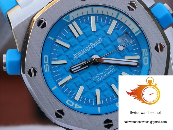 Audemars Piguet Royal Oak Offshore Diver 15710ST.OO.A032CA.01 JF Factory Blue Dial 3 Audemars Piguet Royal Oak Offshore Diver 15710ST.OO.A032CA.01 JF Factory Blue Dial 3