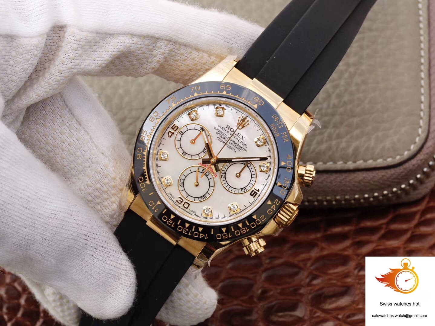 Rolex Daytona Cosmograph M116518ln-0037 JH Factory V6 Diamond Dial 3 Rolex Daytona Cosmograph M116518ln-0037 JH Factory V6 Diamond Dial 3