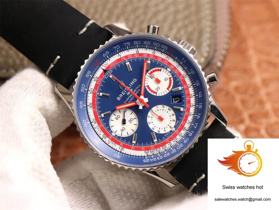 Breitling Navitimer 1 B01 Chronograph 43 Pan Am Edition AB01212B1C1A1 V9 Factory Blue Dial 3 Breitling Navitimer 1 B01 Chronograph 43 Pan Am Edition AB01212B1C1A1 V9 Factory Blue Dial 3
