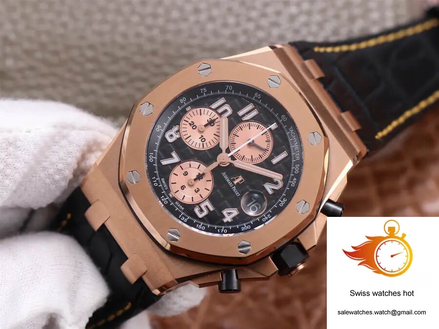 Audemars Piguet Royal Oak Offshore 26470OR JF Factory Rose Gold Black Dial 3 Audemars Piguet Royal Oak Offshore 26470OR JF Factory Rose Gold Black Dial 3