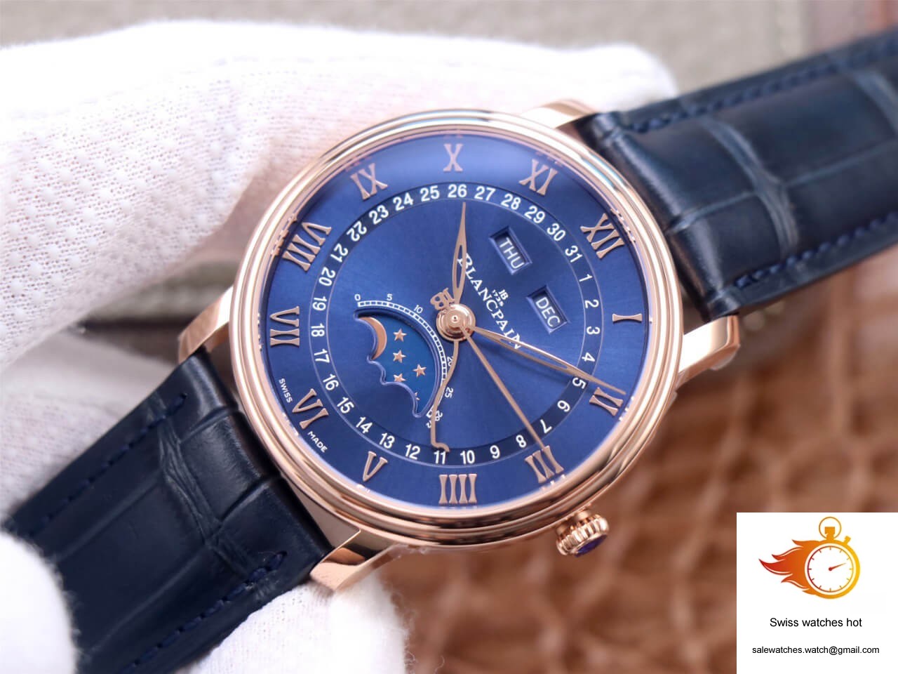 Blancpain Villeret 6654-3640-55 OM Factory V3 Blue Dial 3 Blancpain Villeret 6654-3640-55 OM Factory V3 Blue Dial 3
