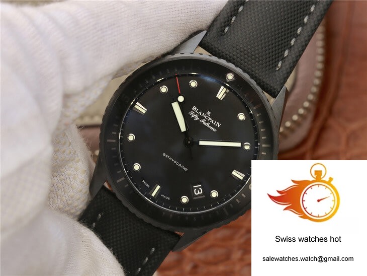 Blancpain Fifty Fathoms Bathyscaphe 5000-0130-B52-B GF Factory Black Ceramic 3 Blancpain Fifty Fathoms Bathyscaphe 5000-0130-B52-B GF Factory Black Ceramic 3