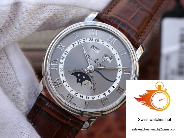 Blancpain Villeret 6654-1113-55B OM Factory V2 Grey Dial 3 Blancpain Villeret 6654-1113-55B OM Factory V2 Grey Dial 3